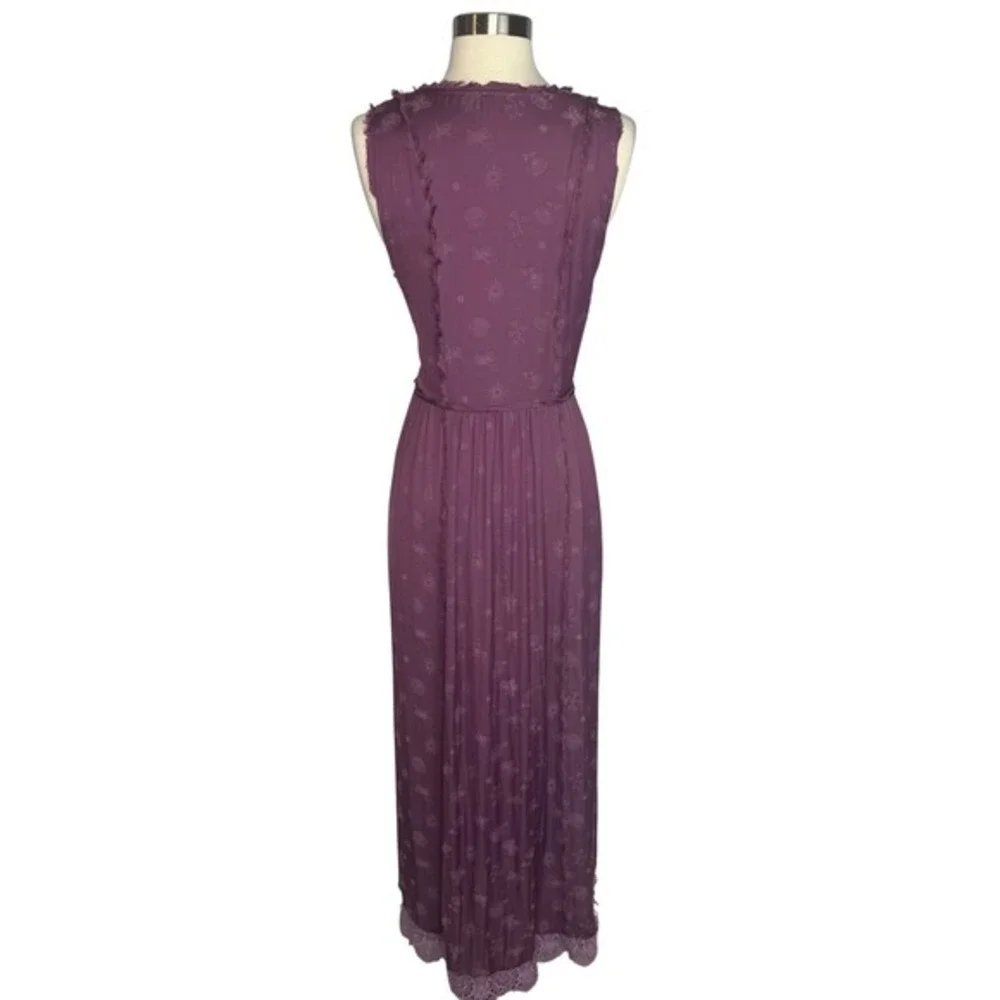 Intimately Free People What's Good SzS Purple Kimono Butterfly Floral Lace‎ Boho